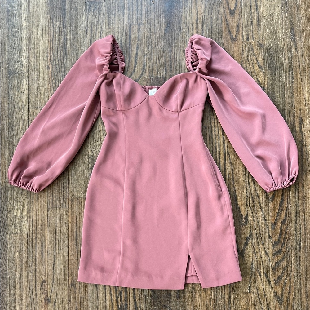 Wilfred Mauve Long Sleeve Dress